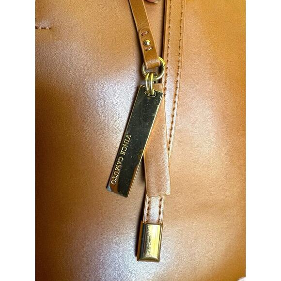 Vince‎ Camuto Light Brown Leila Leather Tote New Condition $228 RETAIL - Picture 12 of 16